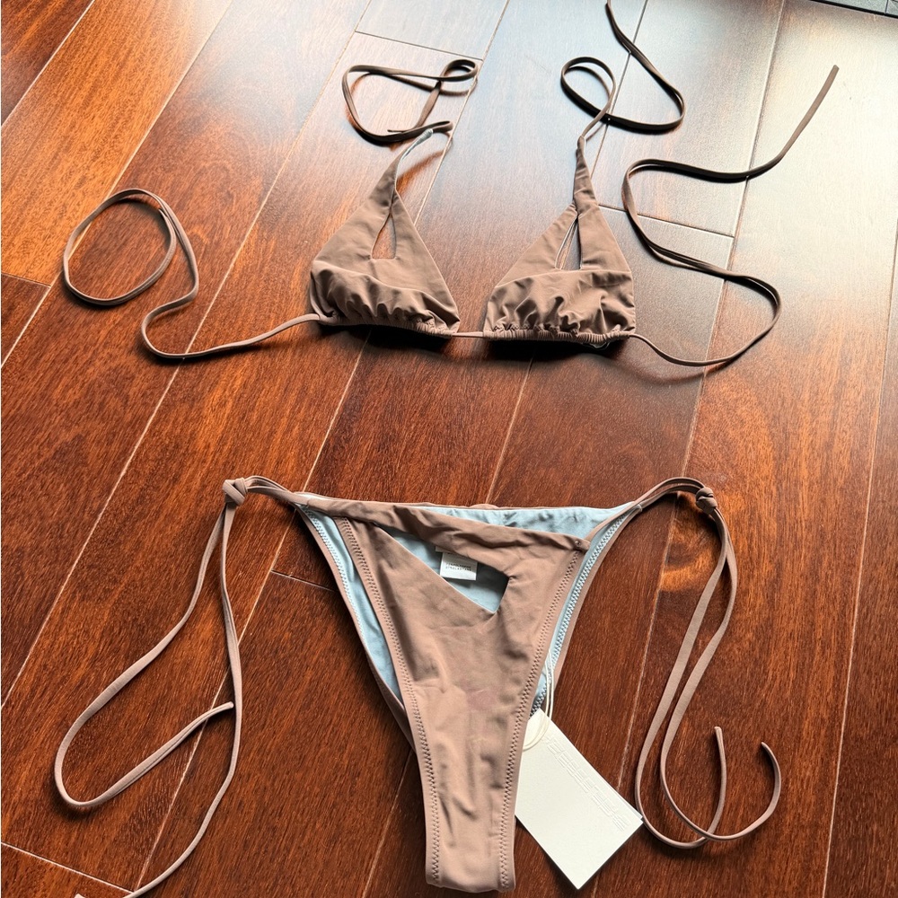 Elegant Brown Bikini top